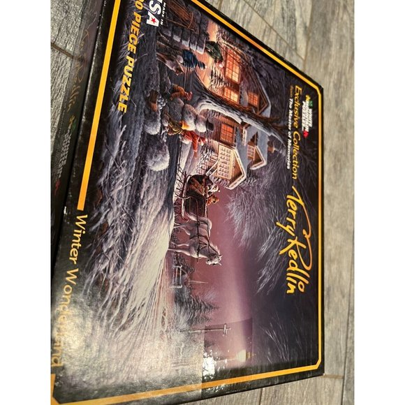 White‎ Mountain Winter Wonderland 1000 Pc Jigsaw Puzzle Terry Redlin 571S USA - Picture 2 of 11